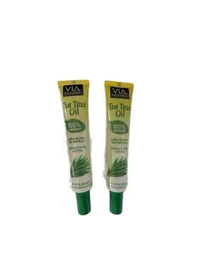 Via Natural 100% Natural Tea Tree Oil Moisturizing Oil for Hair, Scalp & Body.